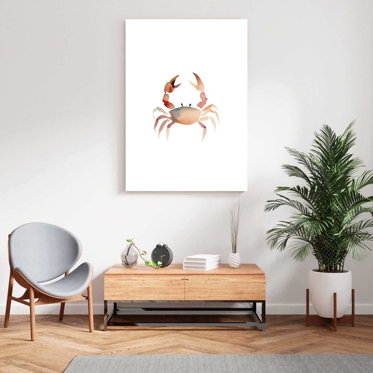 Crab Wall Art Canvas Print