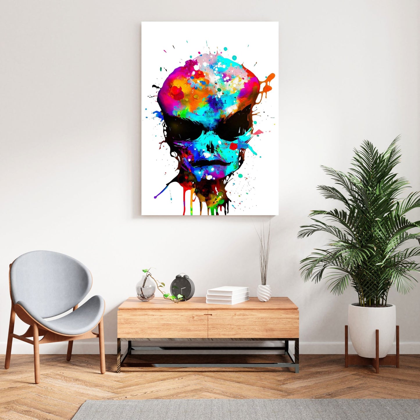 Alien Gaze Wall Art Canvas Print