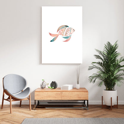 Fish Frolic Wall Art Canvas Print