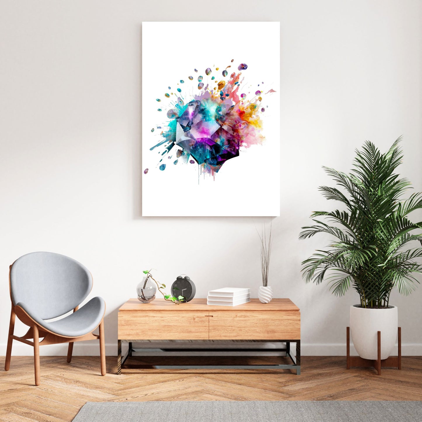 Crystal Explosion Wall Art Canvas Print