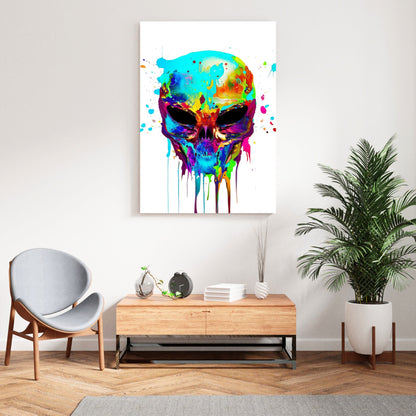 Alien Intrigue Wall Art Canvas Print