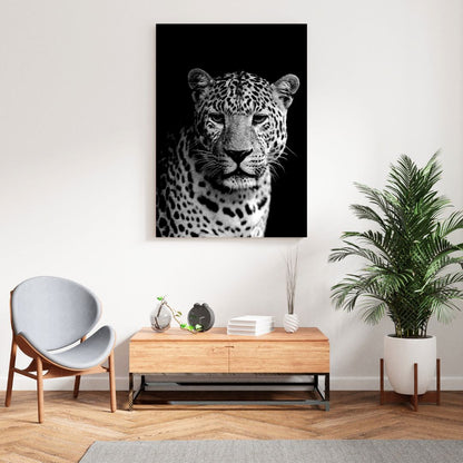 African Safari Leopard Wall Art Canvas Print