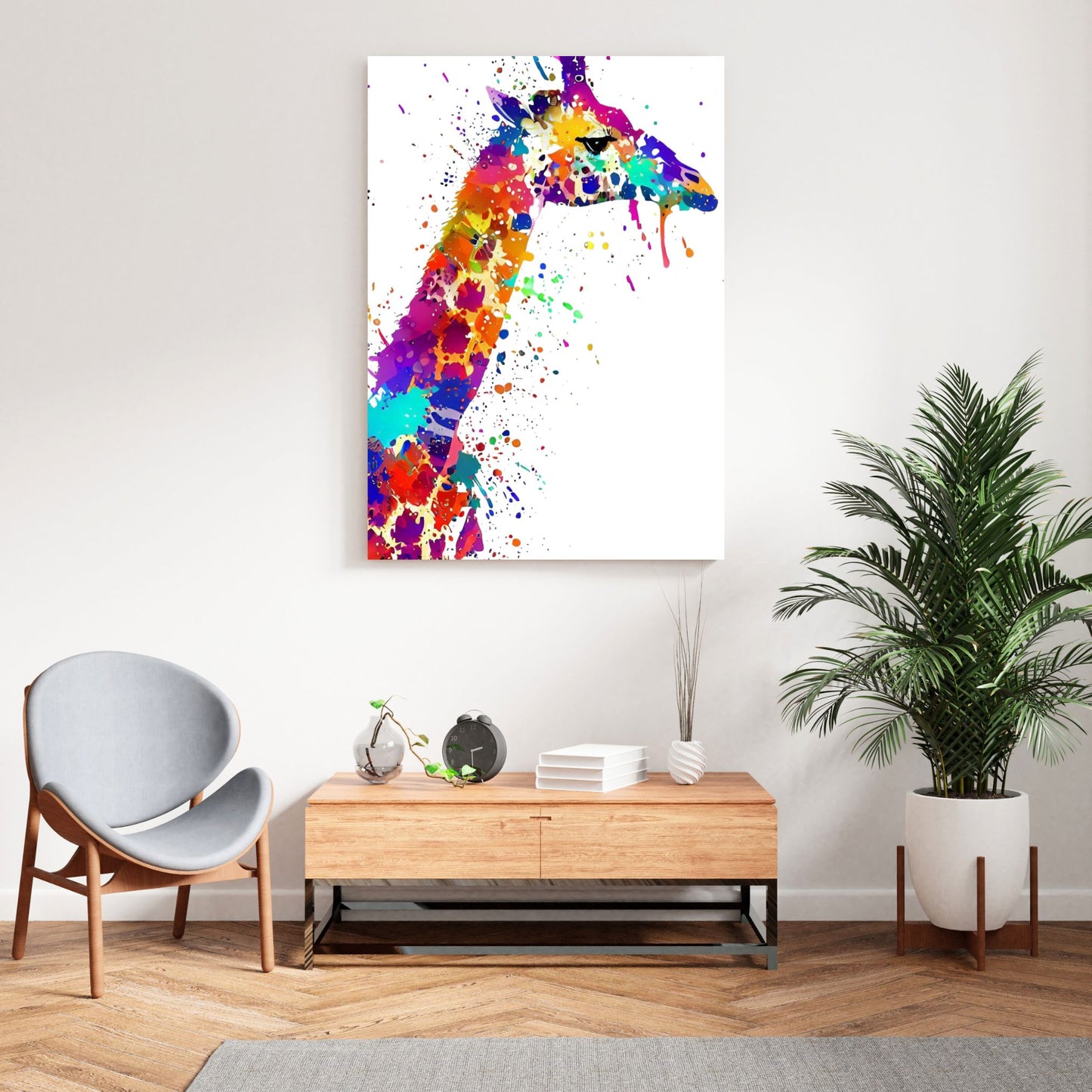 Harold Giraffe Wall Art Canvas Print