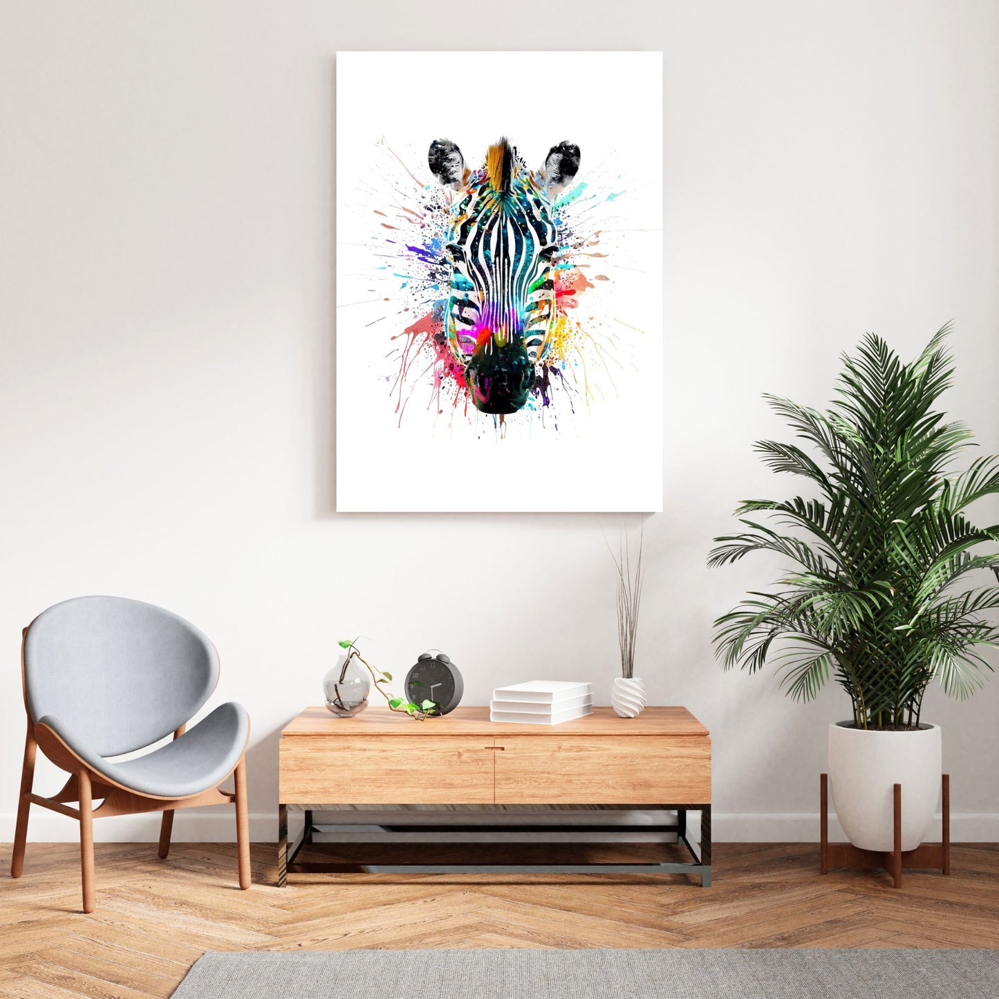 Zebra Wall Art Canvas Print