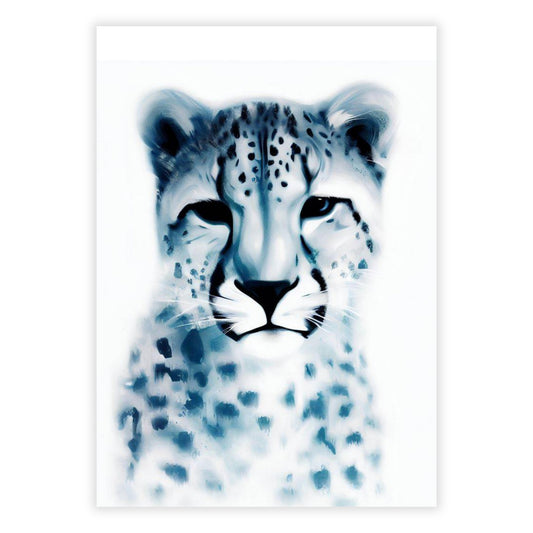 Hamptons Leopard Wall Art Canvas Print