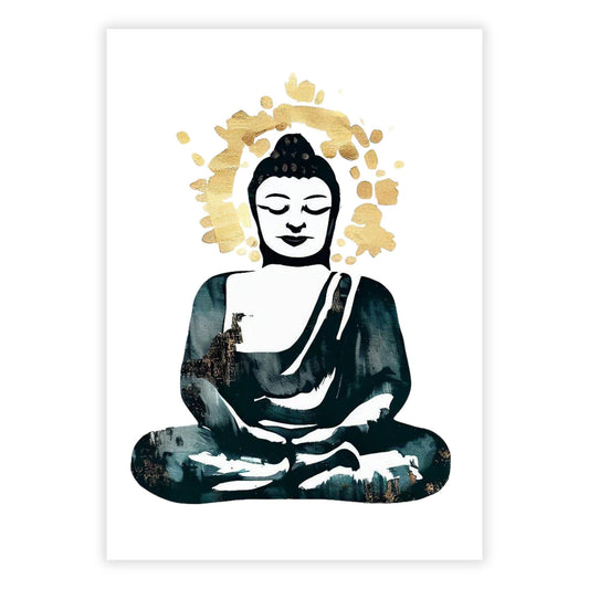 Buddha Meditate Wall Art Canvas Print