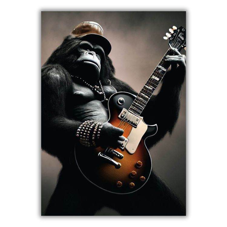 Gorilla Rock Wall Art Canvas Print