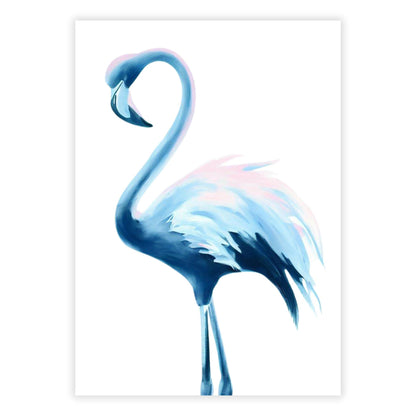 Hamptons Flamingo Wall Art Canvas Print