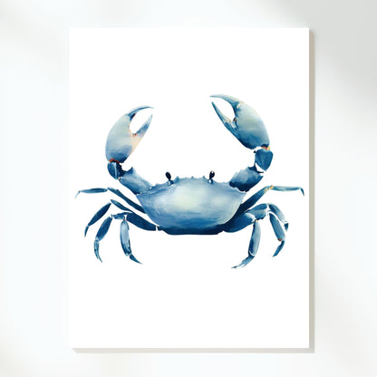 Hamptons Crab Wall Art Canvas Print