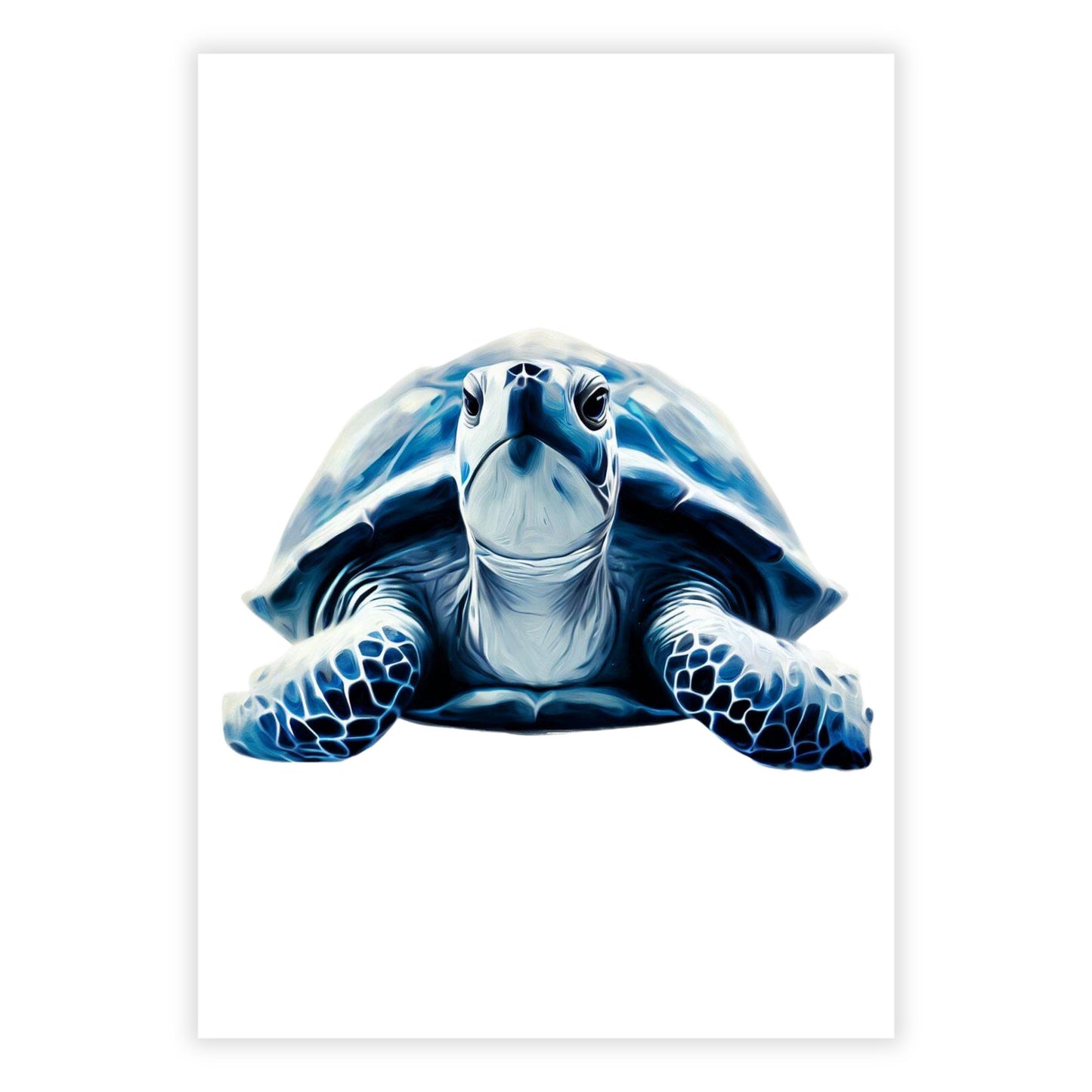 Hamptons Turtle Wall Art Canvas Print