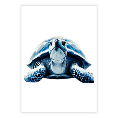 Hamptons Turtle Wall Art Canvas Print