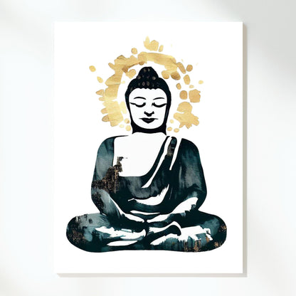 Buddha Meditate Wall Art Canvas Print