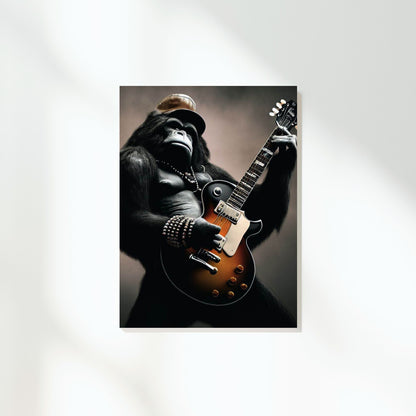 Gorilla Rock Wall Art Canvas Print