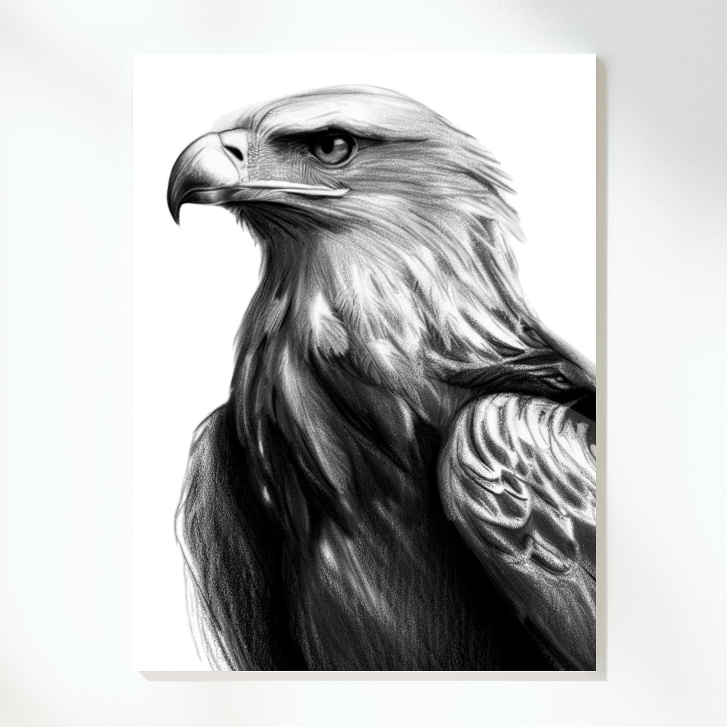 The Eagle Sketch Wall Art Canvas Print