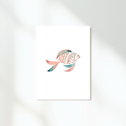 Fish Frolic Wall Art Canvas Print