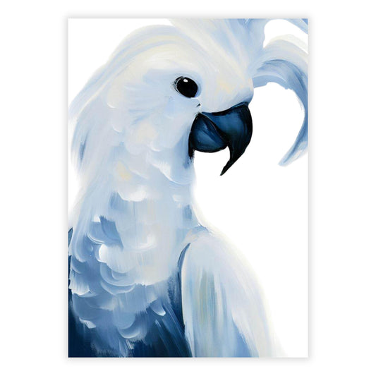 Hamptons Cheeky Cockatoo Wall Art Canvas Print