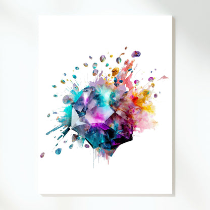 Crystal Explosion Wall Art Canvas Print