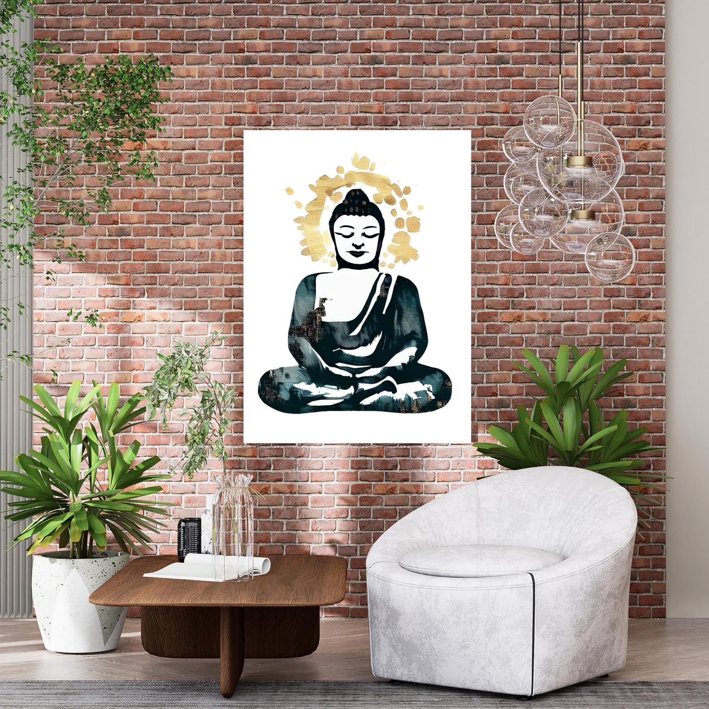 Buddha Meditate Wall Art Canvas Print