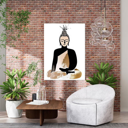 Buddha Mantra Wall Art Canvas Print