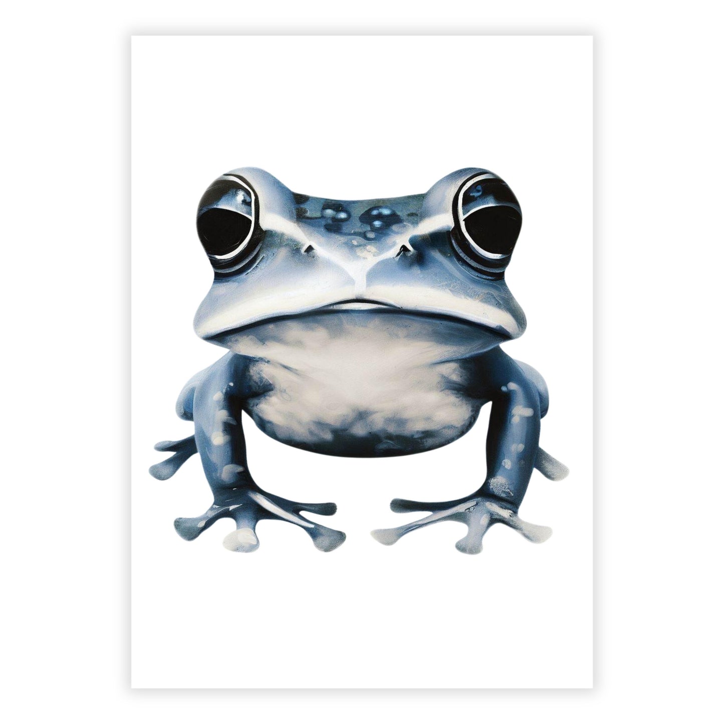 Hamptons Frog Wall Art Canvas Print