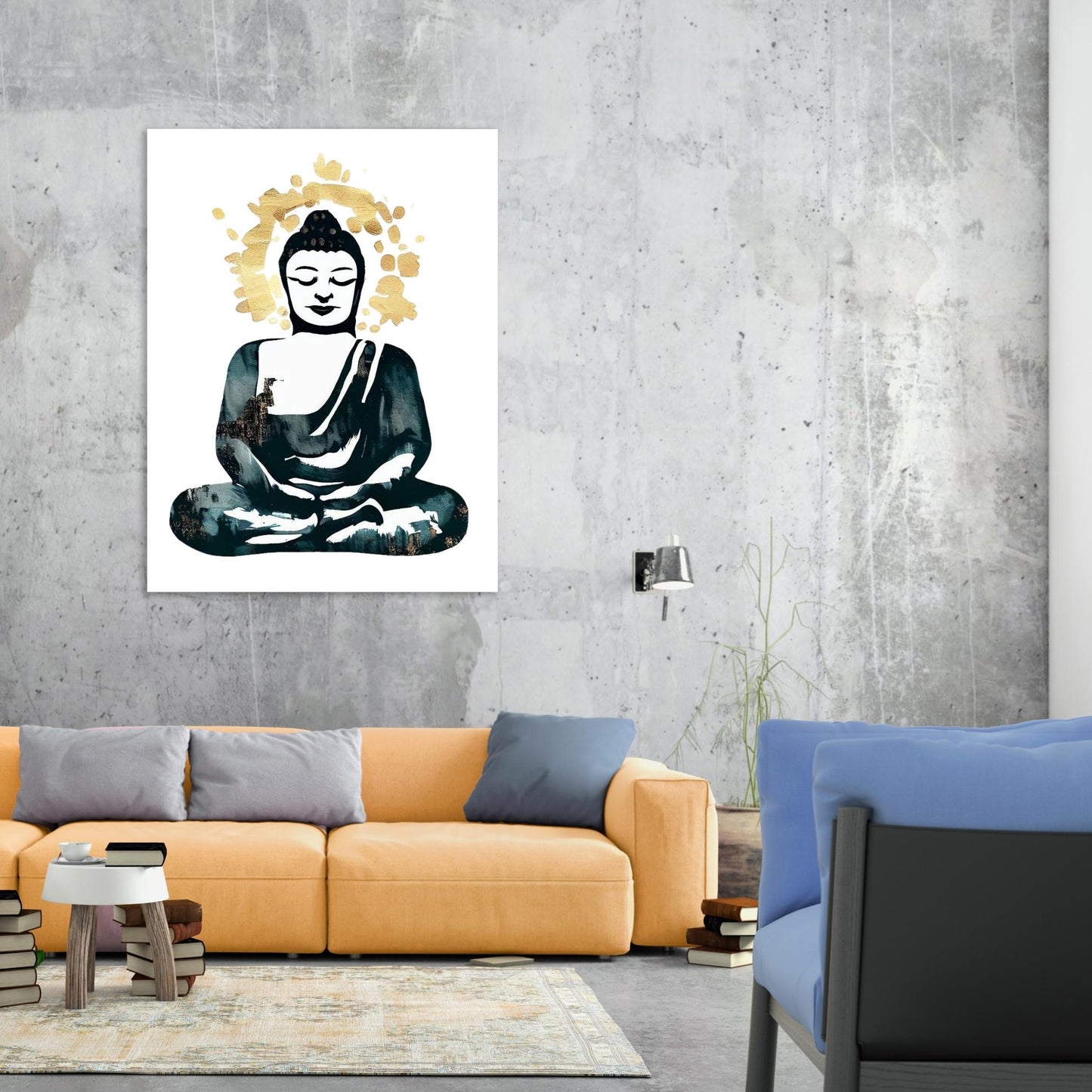 Buddha Meditate Wall Art Canvas Print