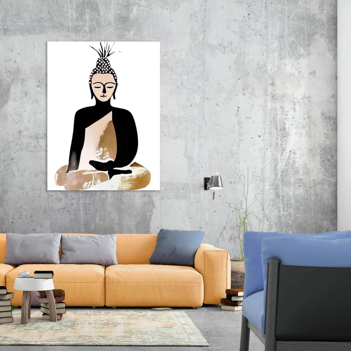 Buddha Mantra Wall Art Canvas Print