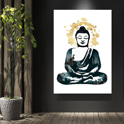 Buddha Meditate Wall Art Canvas Print