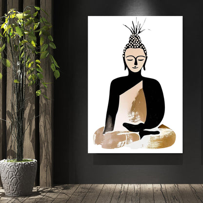 Buddha Mantra Wall Art Canvas Print