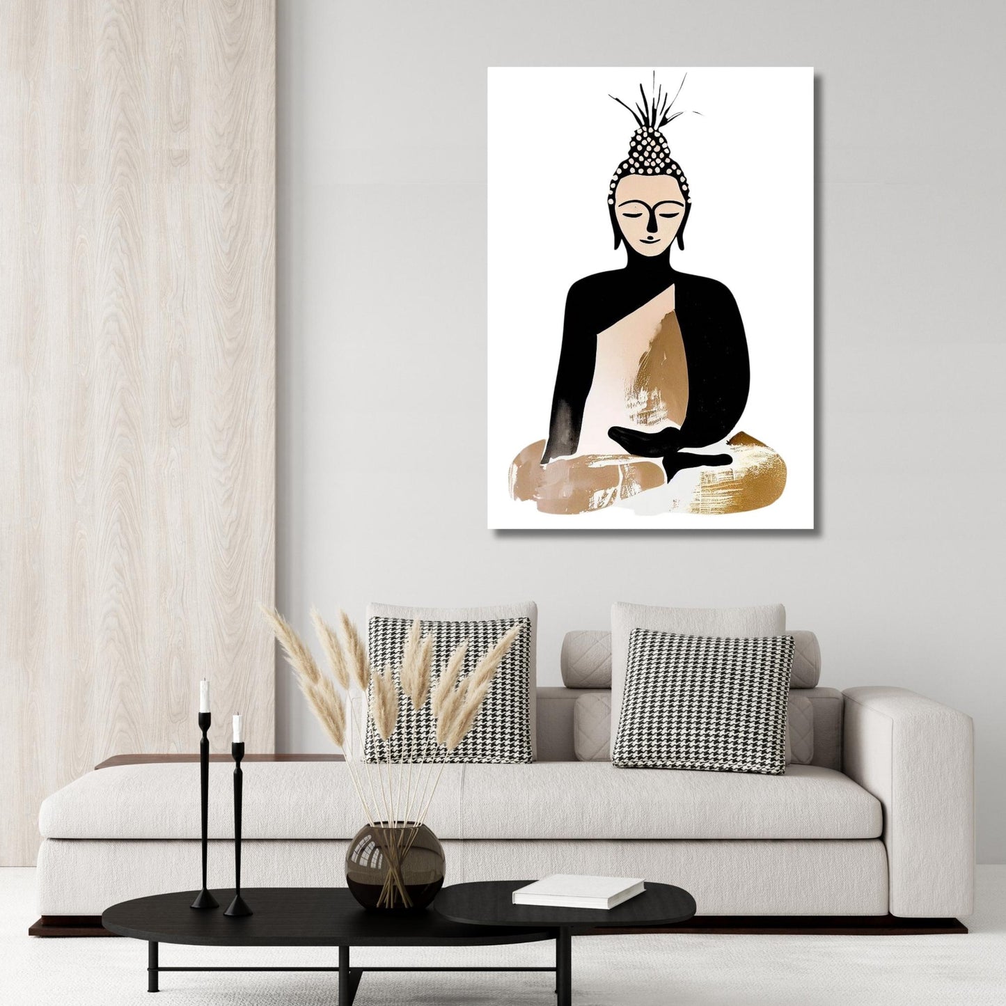 Buddha Mantra Wall Art Canvas Print