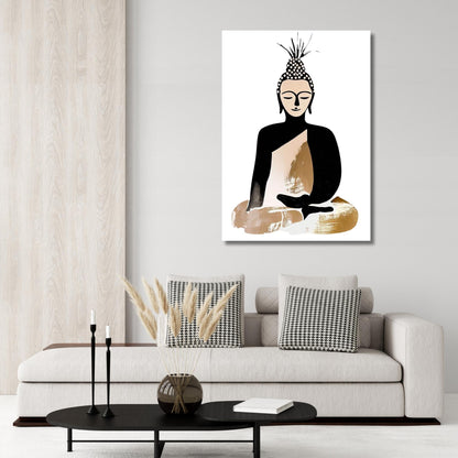 Buddha Mantra Wall Art Canvas Print