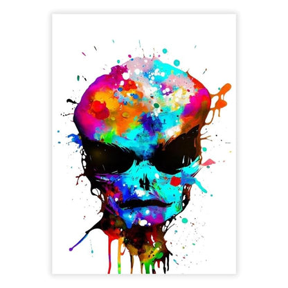 Alien Gaze Wall Art Canvas Print