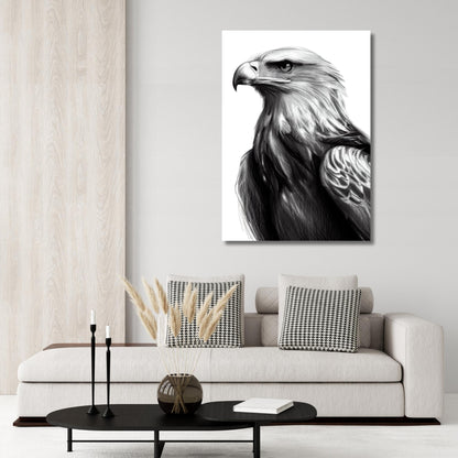 The Eagle Sketch Wall Art Canvas Print