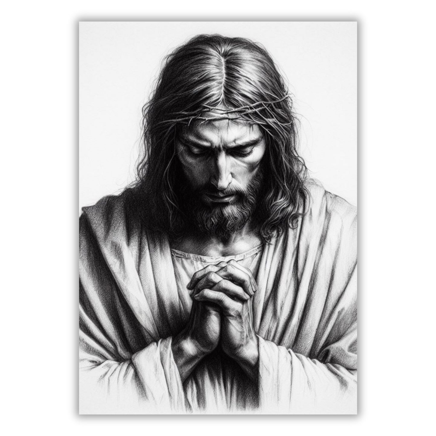 A Sacred Prayer Wall Art Canvas Print