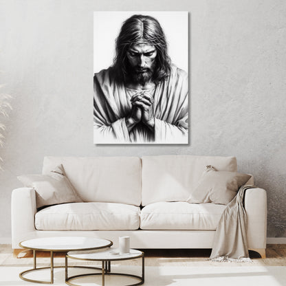 A Sacred Prayer Wall Art Canvas Print