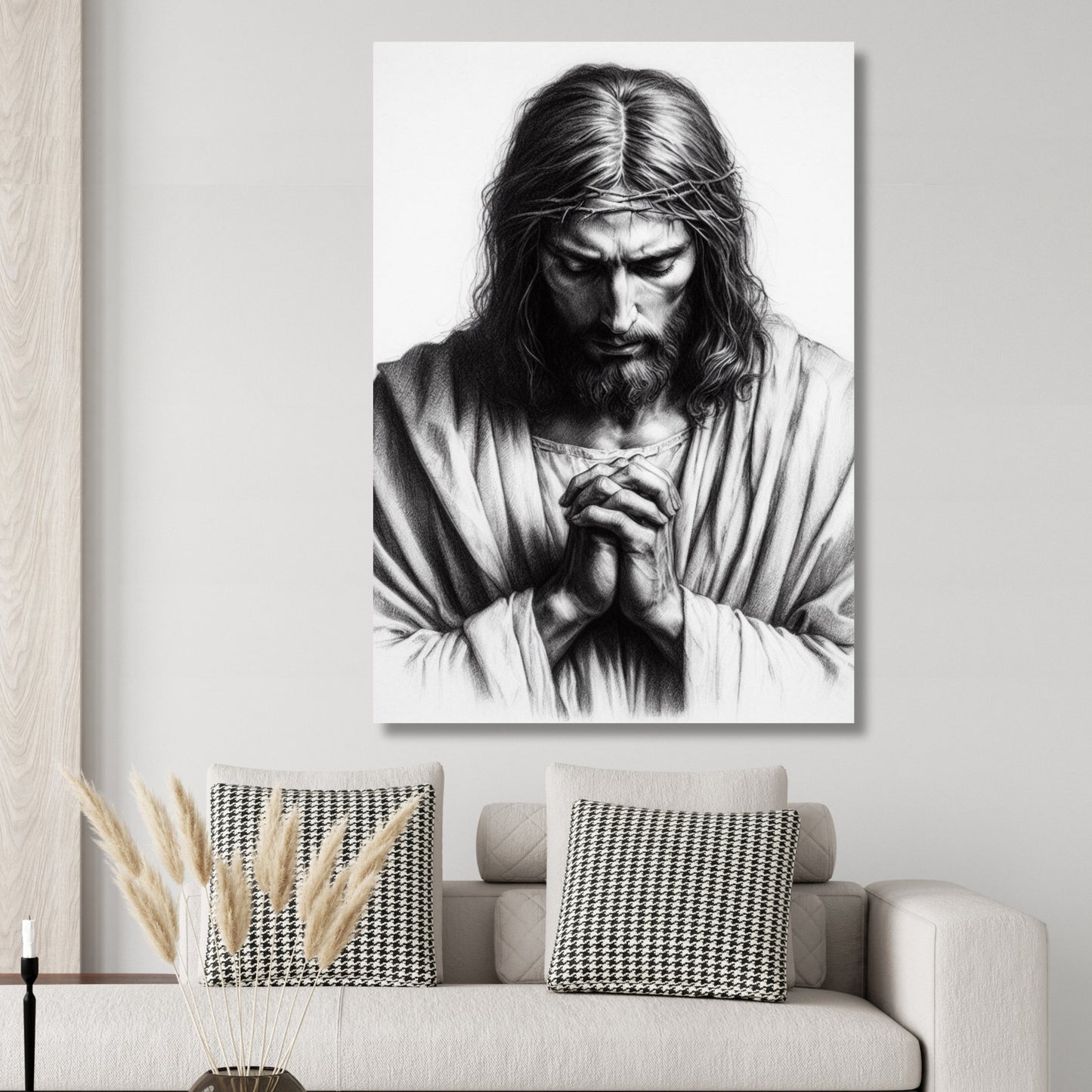 A Sacred Prayer Wall Art Canvas Print