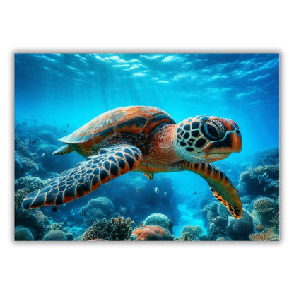 Sea Turtle Animal Kingdom Wall Art Canvas Print