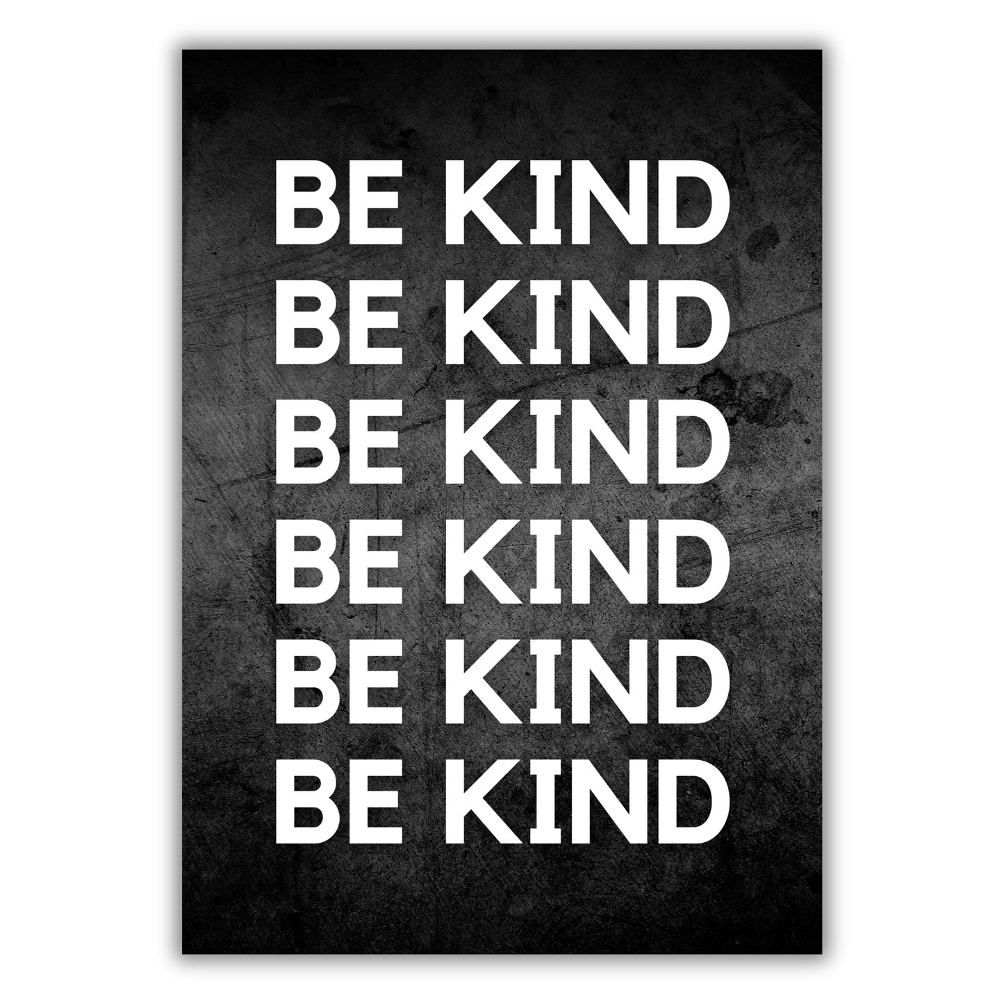 Be Kind Inspirational Wall Art Canvas Print