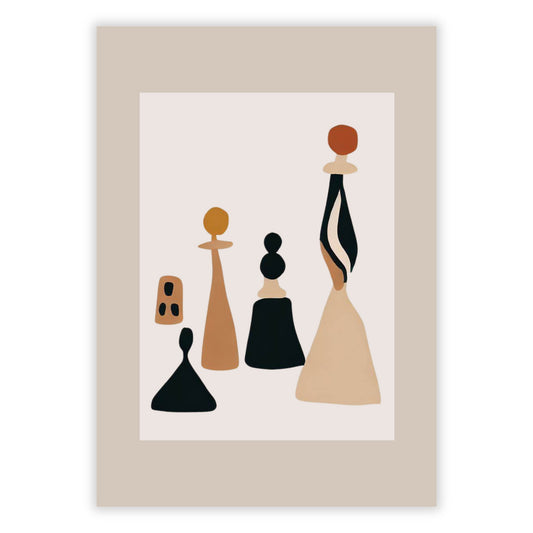 Checkmate Boho Wall Art Canvas Print