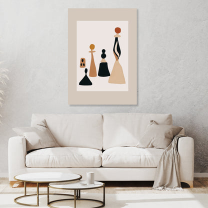 Checkmate Boho Wall Art Canvas Print