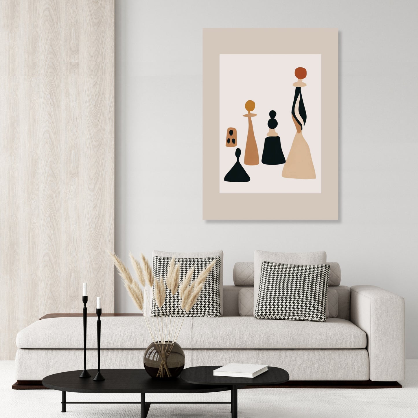 Checkmate Boho Wall Art Canvas Print