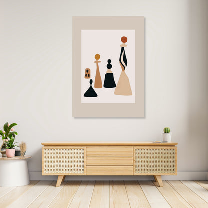 Checkmate Boho Wall Art Canvas Print