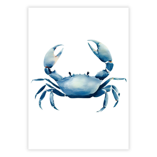 Hamptons Crab Wall Art Canvas Print