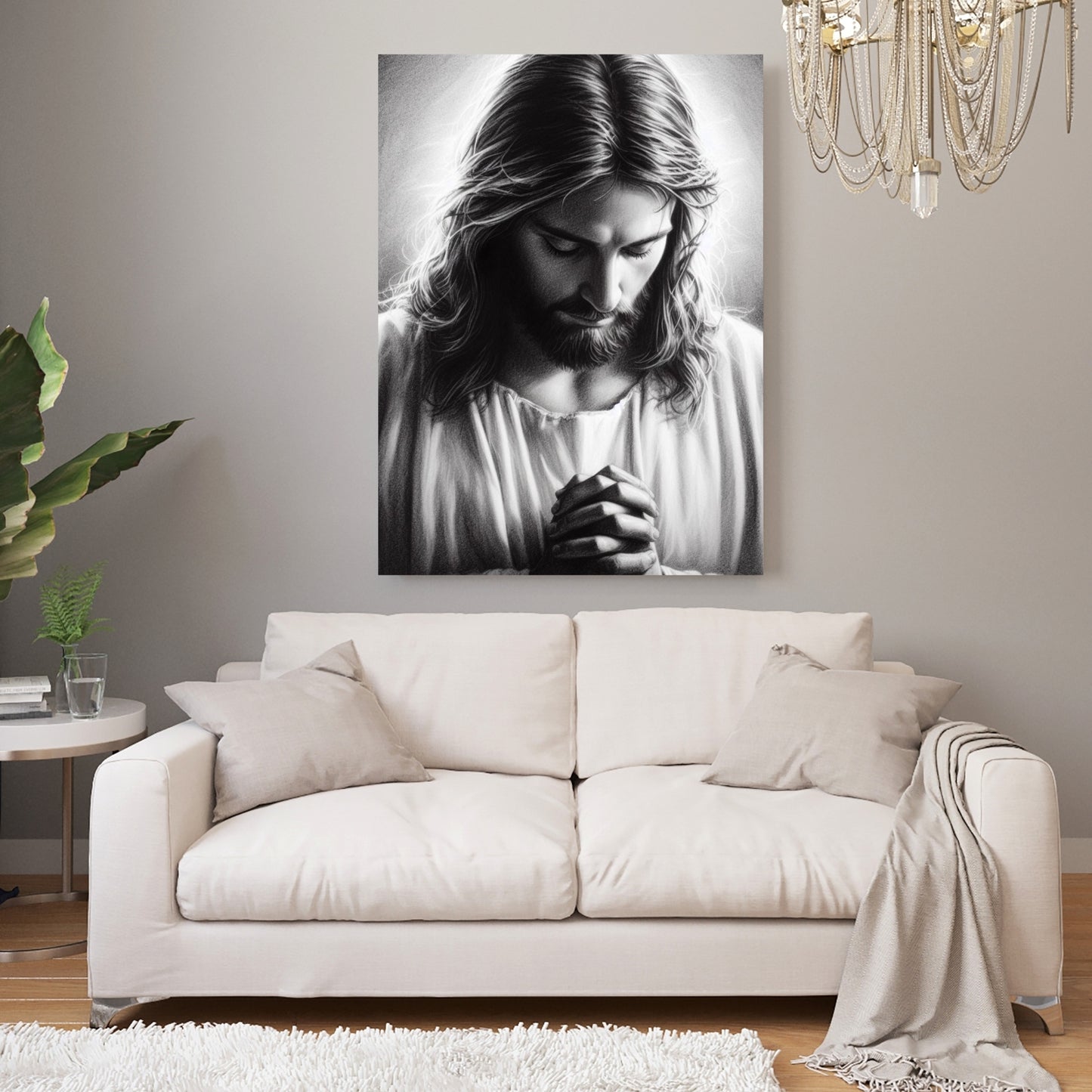 Divine Christ Wall Art Canvas Print