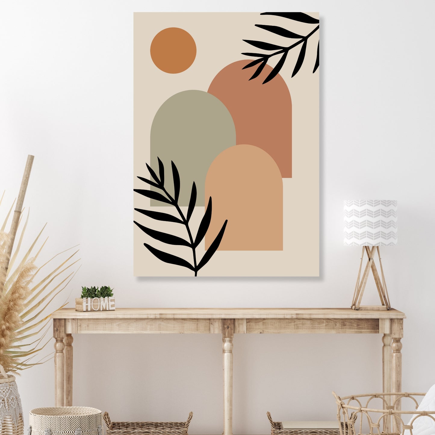 Dreamer's Dusk Boho Wall Art Canvas Print