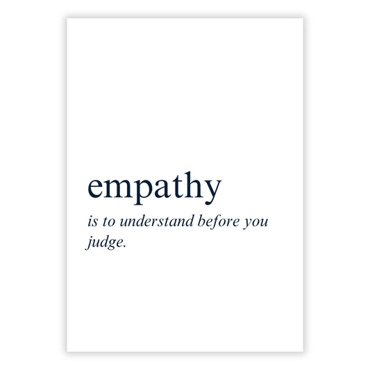 Empathy Inspirational Wall Art Canvas Print