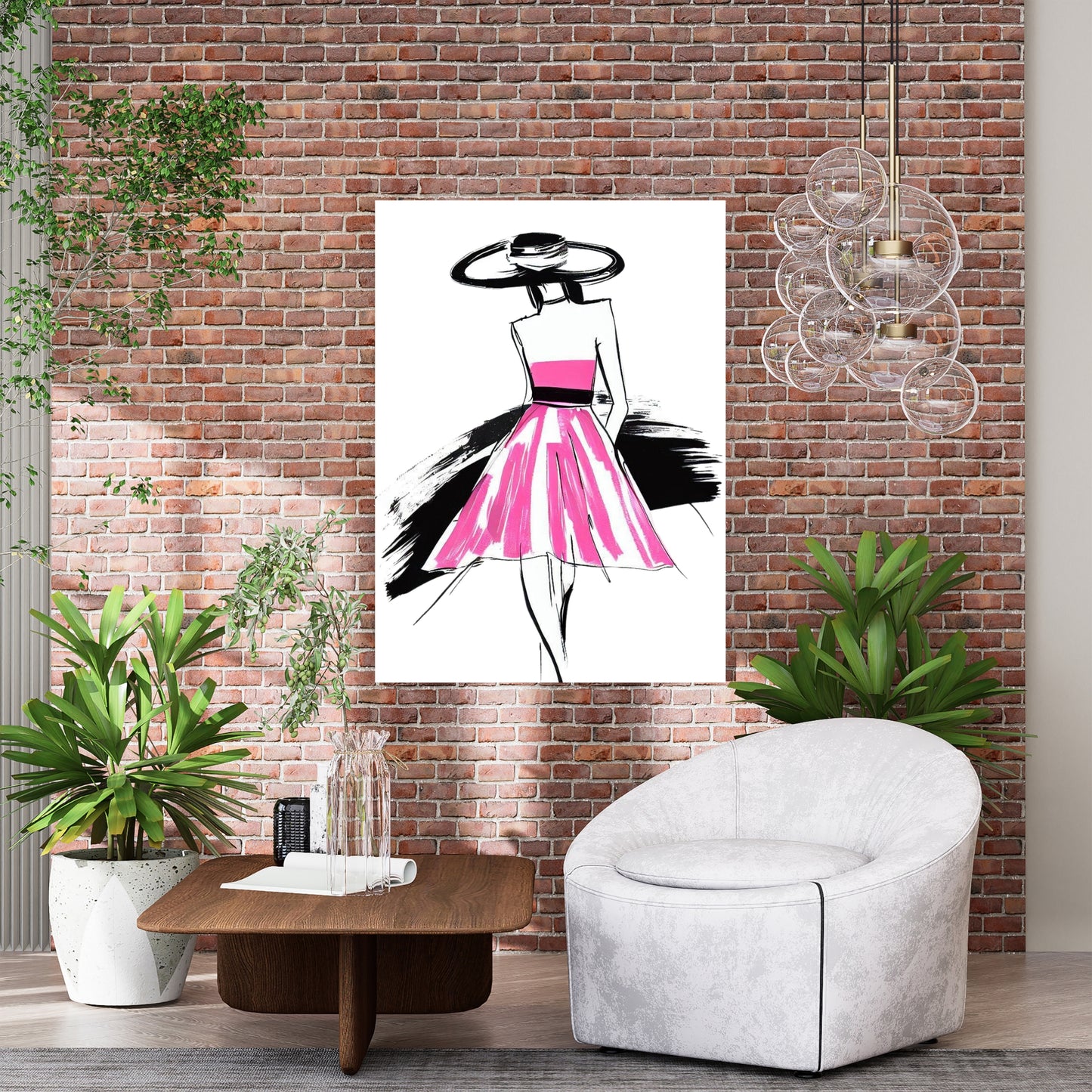 Runway Elegance Wall Art Canvas Print