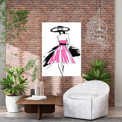 Runway Elegance Wall Art Canvas Print