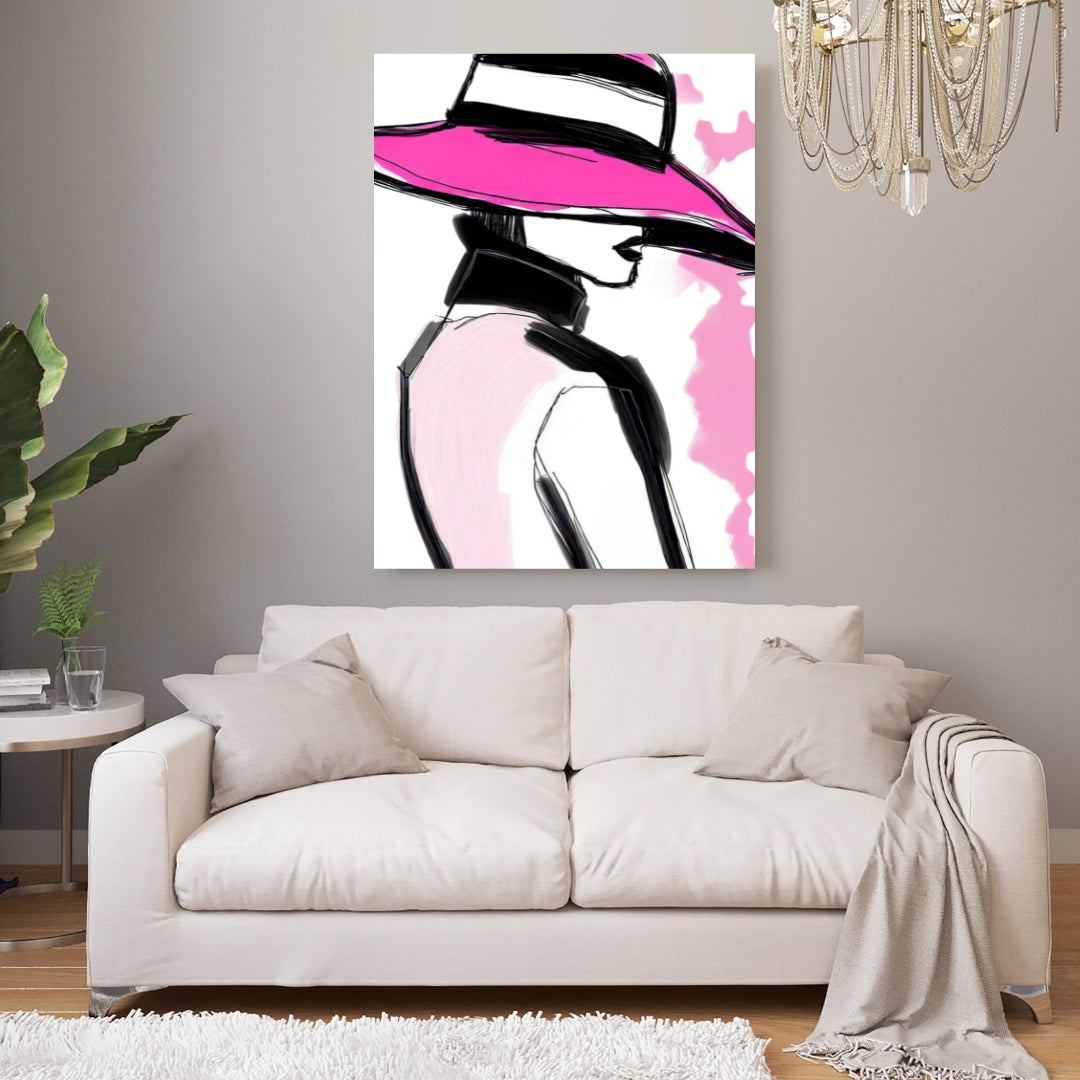 Lady of Glamour Wall Art Canvas Print