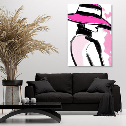 Lady of Glamour Wall Art Canvas Print