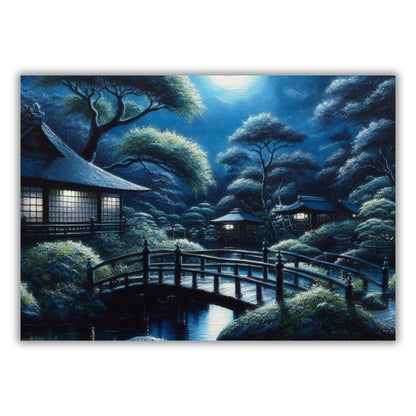 A Japanese Night Wall Art Canvas Print